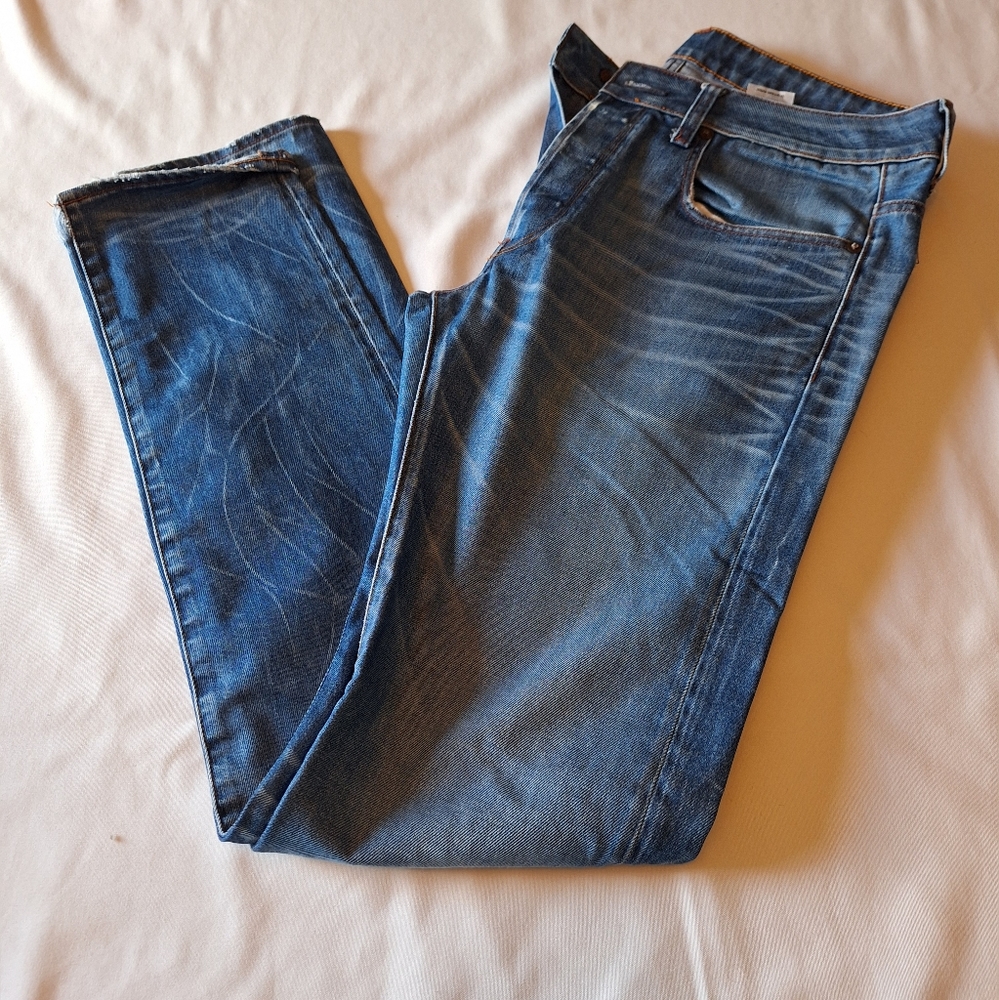 Raw g star men's jeans button fly like new slim 3301